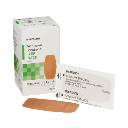 MCKESSON Tan Adhesive Strip, 2 x 4 Inch, 50PK 16-4817